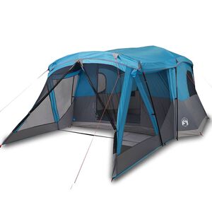 vidaXL Tenda de campismo c/ avan&ccedil;ado para 4 pessoas imperme&aacute;vel azul