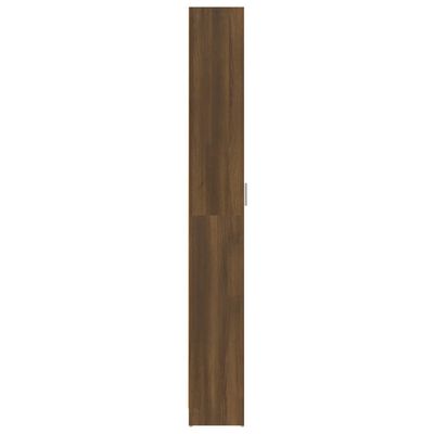 vidaXL Roupeiro corredor 55x25x189 cm deriv. madeira carvalho castanho