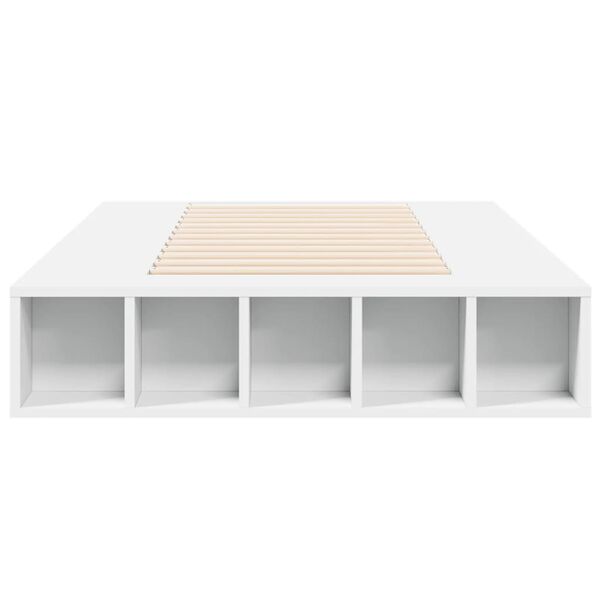 vidaXL Estrutura de cama 90x190 cm derivados de madeira branco