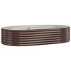 vidaXL Canteiro elevado jardim 175x100x36 a&ccedil;o galvanizado castanho