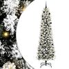 vidaXL &Aacute;rvore de Natal Artificial Branco 240 cm PVC, Metal e Pl&aacute;stico