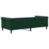 vidaXL Sof&aacute;-cama 90x200 cm veludo verde-escuro