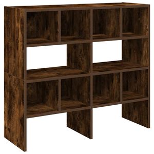 vidaXL Sapateiras 2 pcs empilh&aacute;veis 89,5x30x40 cm carvalho fumado