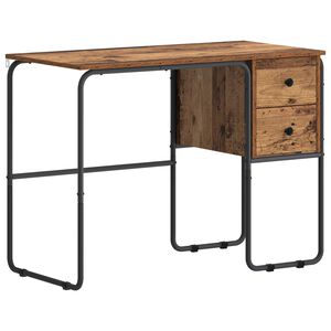 vidaXL Mesa com Armazenamento Madeira de carvalho 100 x 50 x 75 cm