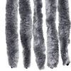 vidaXL Cortina anti-insetos 100x220 cm chenille prateado