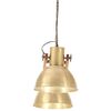 vidaXL Candeeiro suspenso industrial 25 W 109 cm E27 bronze