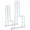 vidaXL Suporte independente para 2 bicicletas a&ccedil;o galvanizado