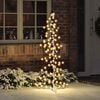 vidaXL &Aacute;rvore de Natal com 160 LEDs Branco quente 150 cm Vime