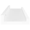 vidaXL Prateleiras de parede 4 pcs 40x9x3 cm branco