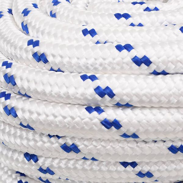 vidaXL Corda de barco 20 mm 25 m polipropileno branco