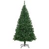 vidaXL &Aacute;rvore de Natal Artificial Verde 210 cm PVC, A&ccedil;o e Pl&aacute;stico