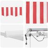 vidaXL Toldo Retr&aacute;til Vermelho e Branco 600 &times; 300 cm Poli&eacute;ster e Metal