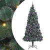 vidaXL &Aacute;rvore de Natal Artificial Pr&eacute;-iluminada com Conjunto de Bolas