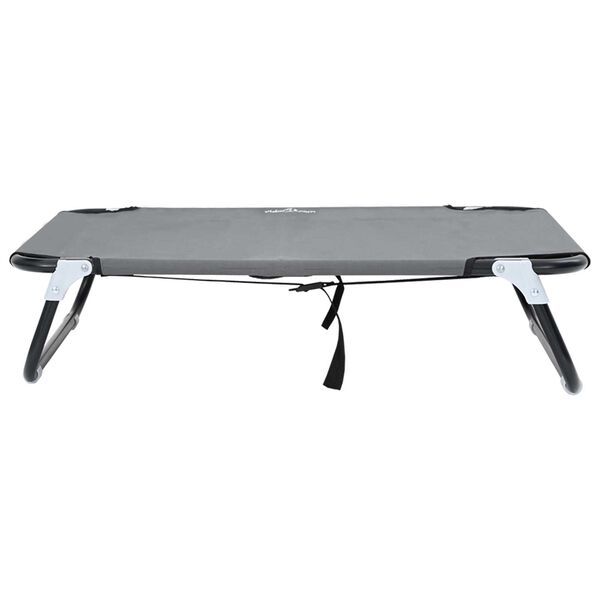 vidaXL Cama para Cachorro Cinzento-claro m Tecido Oxford e Aço