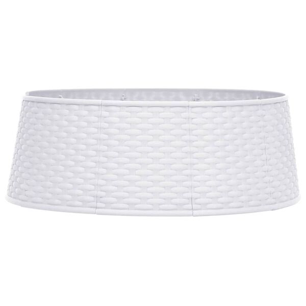 vidaXL Saia para &aacute;rvore de Natal &Oslash;54x19,5 cm branco