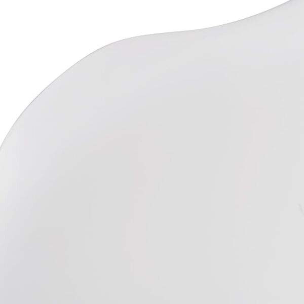 vidaXL Cadeiras de jantar 2 pcs pl&aacute;stico branco e madeira de faia