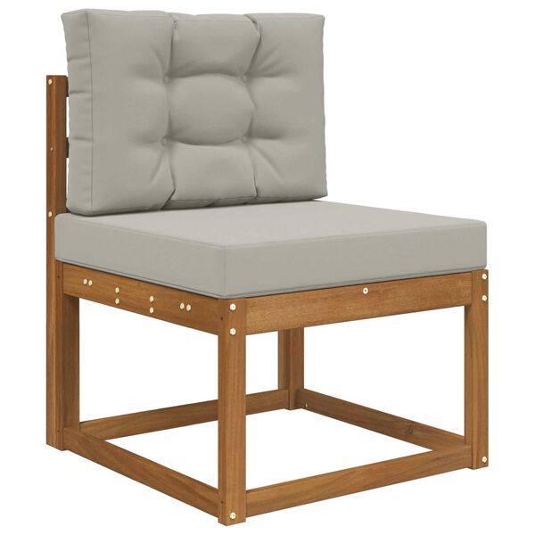 vidaXL Almofada para Sof&aacute; Externo 2 pcs Cinzento Poli&eacute;ster