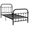 vidaXL Estrutura de cama 90x200 cm metal preto