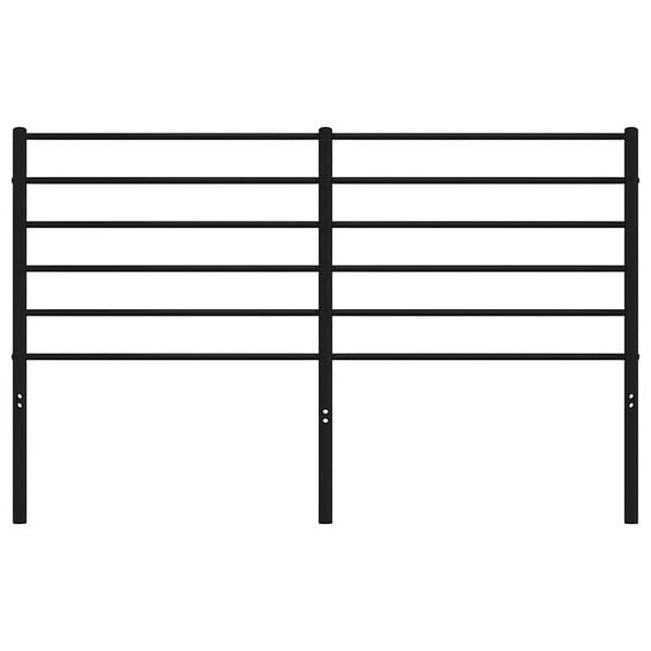 vidaXL Cabeceira de substitui&ccedil;&atilde;o 150 cm metal preto