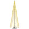 vidaXL &Aacute;rvore de Natal LED 485 cm 1632 LED Branco quente Ferro Preto