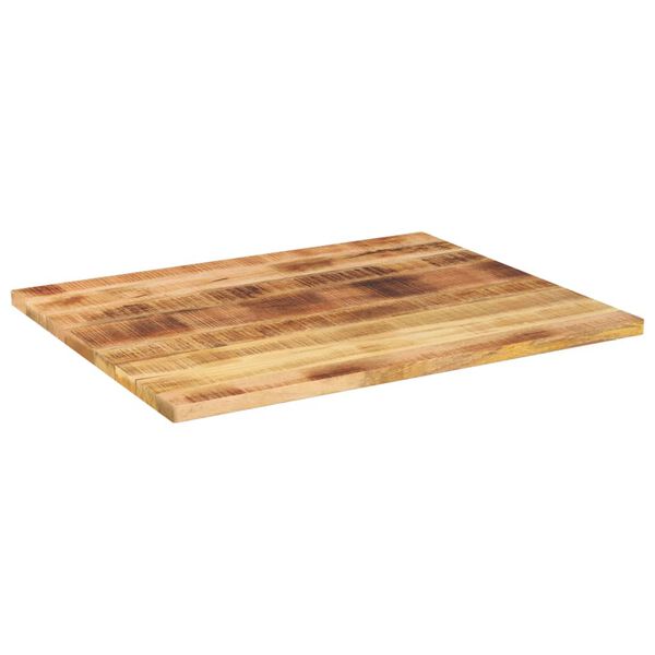 vidaXL Tampo de mesa retangular 90x80x3,8 cm mangueira &aacute;spera maci&ccedil;a