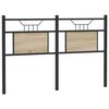 vidaXL Cabeceira de substitui&ccedil;&atilde;o 150 cm derivados madeira/a&ccedil;o carvalho sonoma