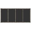 vidaXL Conjunto de Jantar para Jardim 7 pcs Cinzento-claro vime PE