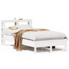 vidaXL Cama sem colch&atilde;o 90x200 cm madeira de pinho maci&ccedil;a branco