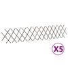 vidaXL Cercas com treli&ccedil;a salgueiro 5 pcs 180x30 cm