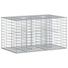 vidaXL Cama elevada de gabi&atilde;o 100 x 60 x 55 cm A&ccedil;o Galvanizado