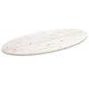 vidaXL Tampo de mesa oval 110x55x2,5 cm pinho maci&ccedil;o branco