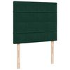 vidaXL Cama boxspring com colch&atilde;o 120x190 cm veludo verde-escuro