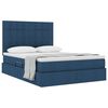 vidaXL Cama com arruma&ccedil;&atilde;o e colch&atilde;o Azul 140 x 190 cm Poli&eacute;ster