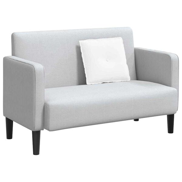 vidaXL Travesseiro para Costas Branco 50 x 19 x 45 cm tecido