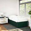 vidaXL Estrutura de cama sem colchão 90x200 cm veludo verde-escuro