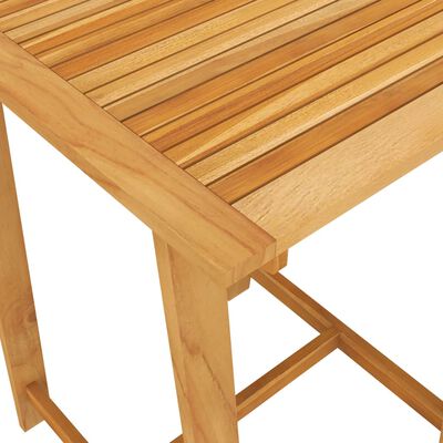 vidaXL Mesa de bar para jardim 70x70x104 cm madeira de acácia maciça