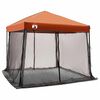 vidaXL Conjunto de Tenda de Camping com telhado 2 pcs Cinza e Laranja