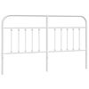 vidaXL Cabeceira de substitui&ccedil;&atilde;o 180 cm metal branco