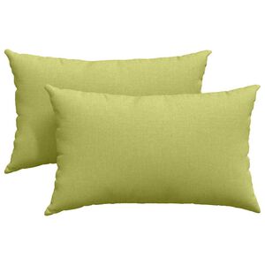 vidaXL Travesseiros de Sof&aacute; 2 pcs Verde Claro 50 x 30 cm tecido