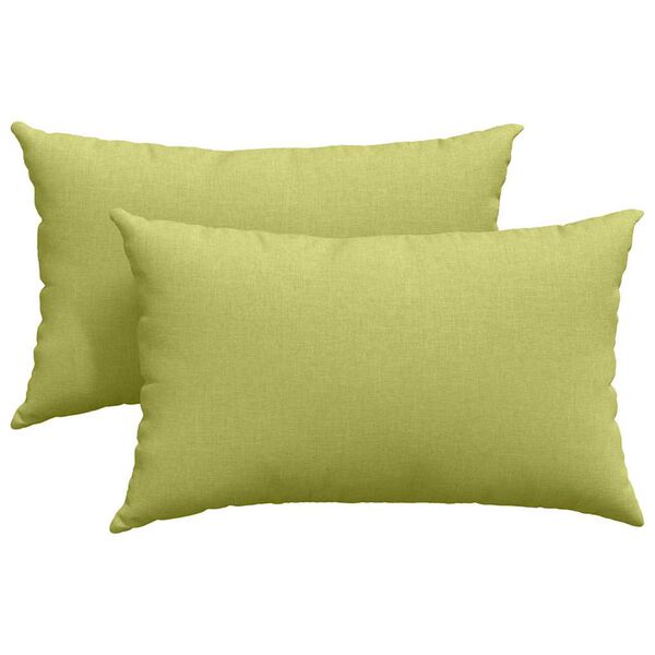 vidaXL Travesseiros de Sof&aacute; 2 pcs Verde Claro 50 x 30 cm tecido