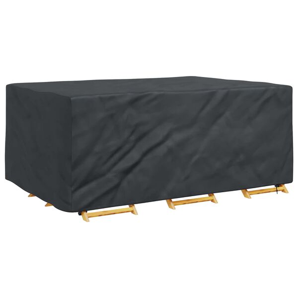 vidaXL Capa para M&oacute;veis Liso Preto 220 x 150 x 85 cm 600D