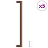 vidaXL Puxadores para m&oacute;veis 5 pcs 320 mm a&ccedil;o inoxid&aacute;vel bronze