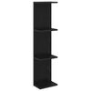 vidaXL Prateleira de Parede Carvalho Preto 25 x 15 x 100 cm