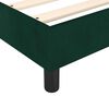 vidaXL Cama boxspring com colch&atilde;o 120x200 cm veludo verde-escuro