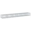 vidaXL Cesto gabi&atilde;o com cobertura 600x100x50 cm ferro galvanizado