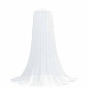 vidaXL Rede Mosquiteira para Cama 3 unid. 156 mesh Branco ⌀56 x 220 cm