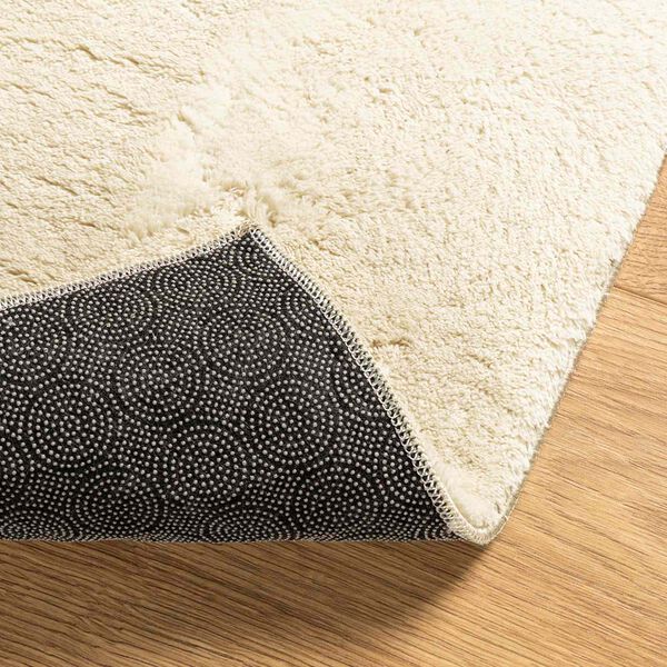 vidaXL Tapetes de &aacute;rea Retangular HUARTE Creme 1000 x 80 cm Poli&eacute;ster