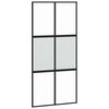 vidaXL Porta deslizante 102,5x205 cm vidro temperado e alum&iacute;nio preto