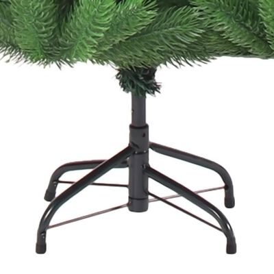 vidaXL Árvore Natal artif. c/ LEDs/bolas 180 cm abeto caucasiano verde