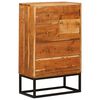 vidaXL C&ocirc;moda Natural 55 x 30 x 90 cm Madeira S&oacute;lida de Ac&aacute;cia